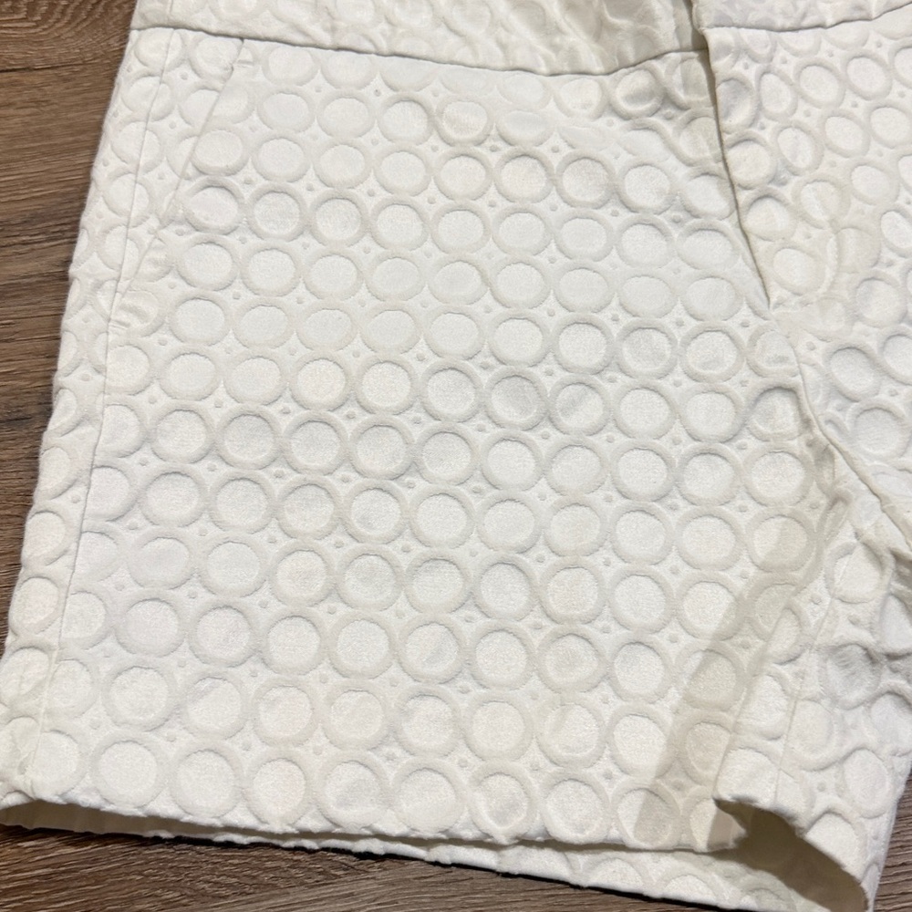 Banana Republic White Eyelet High-Rise Shorts - Picture 2 of 6